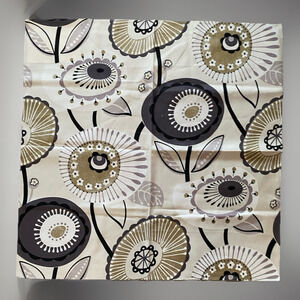 Kasmir Fontana Grey Taupe Brown Sample Floral Fabric Cotton Blend 27"x26"
